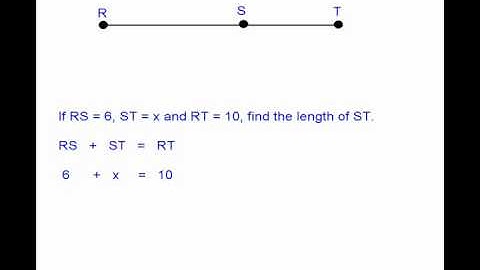 August 31: Segment Addition and Midpoint