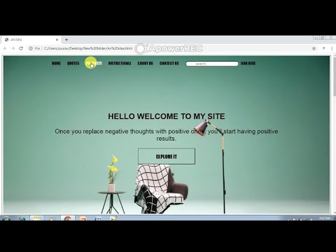 How to create a website by using html and css in notpad++ - YouTube