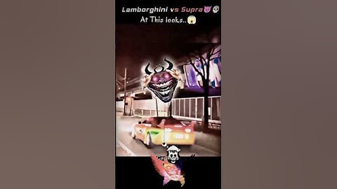Lamborghini vs Supra mk4 Drag Race 👿💀 #lamborghini #supra #carracing #race