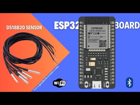 ESP32 Tutorial 5 - Using DS18B20 Digital Temperature Sensor | Step-by-Step Guide