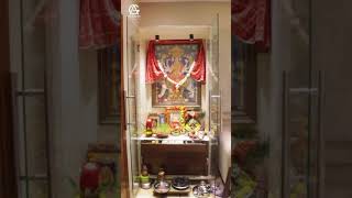 Puja Room Design ✨ | Lath Residence by AG Designs | Peaceful &amp; Spiritual Space