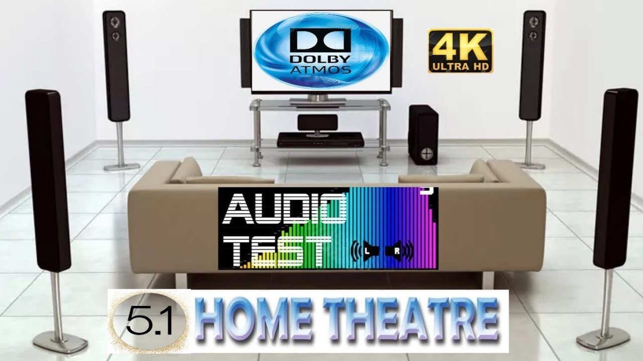 5.1 Home Theatre Dolby Atmos Audio Use Headphones Sound test