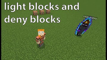 How to use light blocks and allow and deny blocks in Minecraft (Bedrock edition).