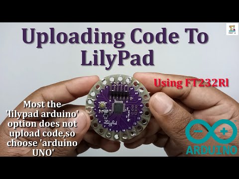 How to upload codes to Lilypad Arduino with FTDI(sinhala)