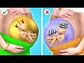 Rich Pregnant VS Broke Pregnant ||  Pregnancy Moments with Lucky vs Unlucky Girl by Crafty Panda Go