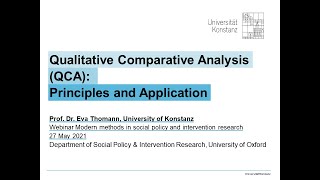 Qualitative Comparative Analysis (QCA): Principles and Application screenshot 4