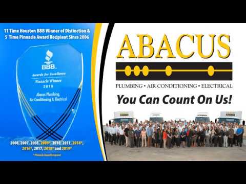 Abacus Plumbing, Air Conditioning & Electrical Wins Back to Back Pinnacle Awards From Houston BBB Abacus Plumbing, Air Conditioning & Electrical Wins Back to Back Pinnacle Awards From Houston BBB