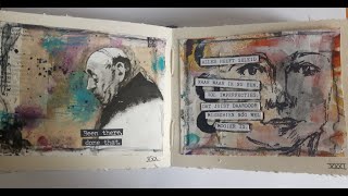 Art journal , page 30 and 31 of 100 days
