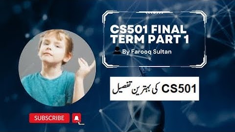 CS501 Final Term Preparation || Part 1#finalterm #exam #viralvideo