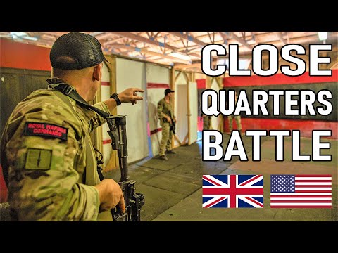 Close Quarters Battle Training U.S. Marines and British Royal Marines