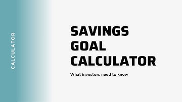 📢Savings Goal Calculator – Achieve Your Financial Dreams!  | The Big Capitalist