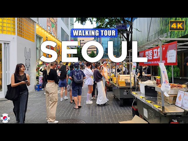 Seoul KOREA - Myeongdong Shopping Street [Travel Vlog] class=