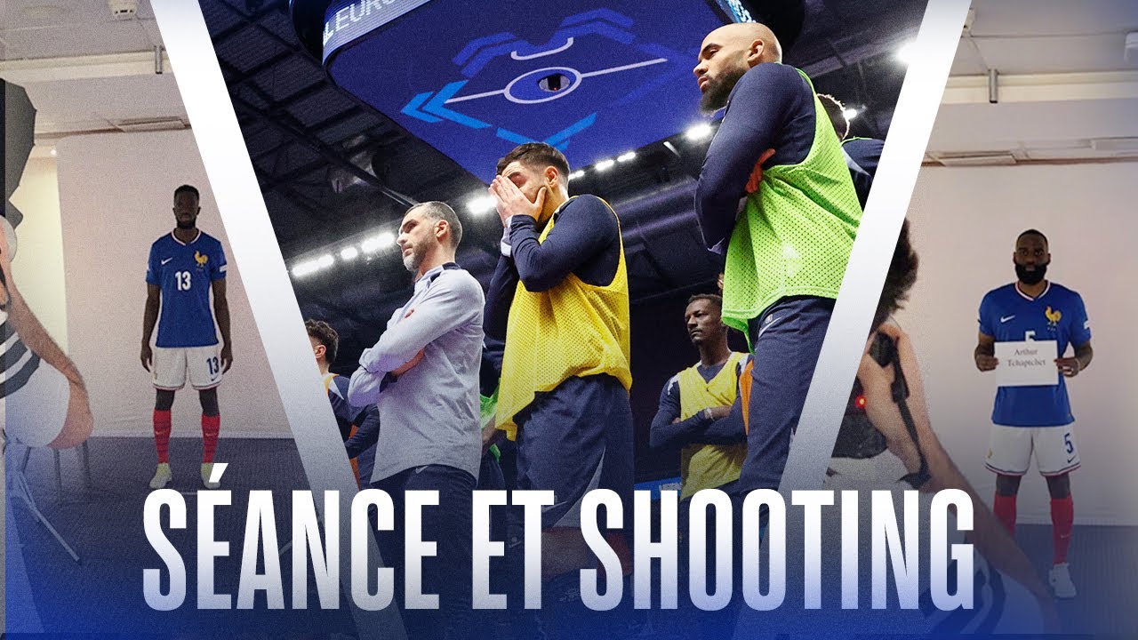 Séance à la Riga Arena et shooting photos pour les Bleus