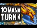 10 MANA on TURN 4 is UNFAIR! | OTK Paladin | Nozdormu the Timeless | Descent of Dragons Hearthstone