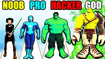 NOOB vs PRO vs HACKER vs GOD in Merge Force
