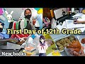 First day of 12th grade school vlog new session cbse india  new books  pragati shreya 
