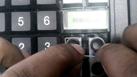 Secupion POS Keyboard- Cash out Key Assemble