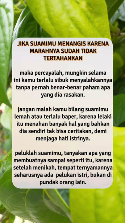 jika suami marah karna emosi yang tak tertahan #trending #catatanmotivasi #subscribe