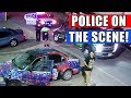 Skater flees cops catch tow truck what