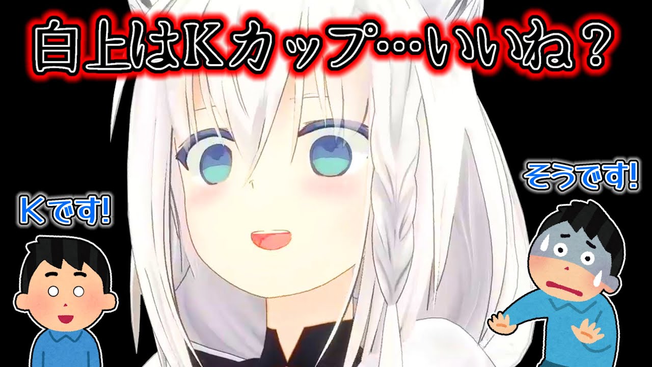 【白上フブキ】自身の胸がKカップだと信じて疑わないフブキ【ホロライブ切り抜き】