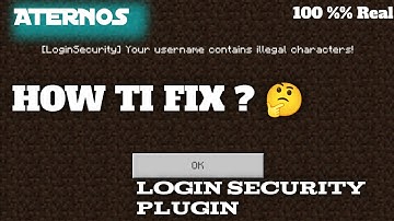 How To Login Security Plugin In Aternos.        || WITH KK45 SAMUR