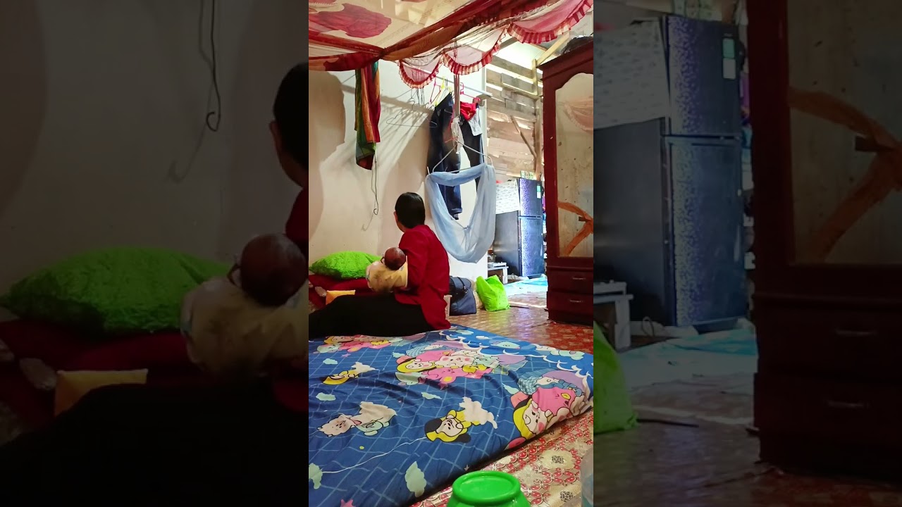 pulang k Rmh sendiri setelah 18 d Rmh mertua setelah lahiran dengan metode induksi..