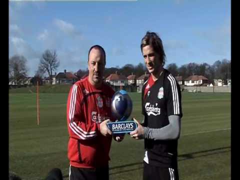 Liverpool FC striker Fernando Torres has been named Premier League Player of the Month, while Everton manager gets manager of the month - both awards sponsored by Barclays. Best on both Liverpool and Everton at www.liverpooldailypost.co.uk