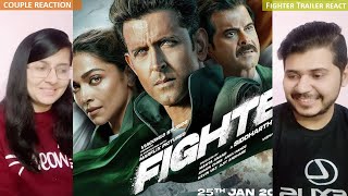 Couple Reaction on Fighter Official Trailer | Hrithik Roshan, Deepika Padukone, Anil Kapoor