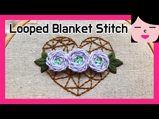 looped blanket flower hand embroidery stump work 프랑스자수독학 루프드 블랭킷 스티치 꽃 입체자수