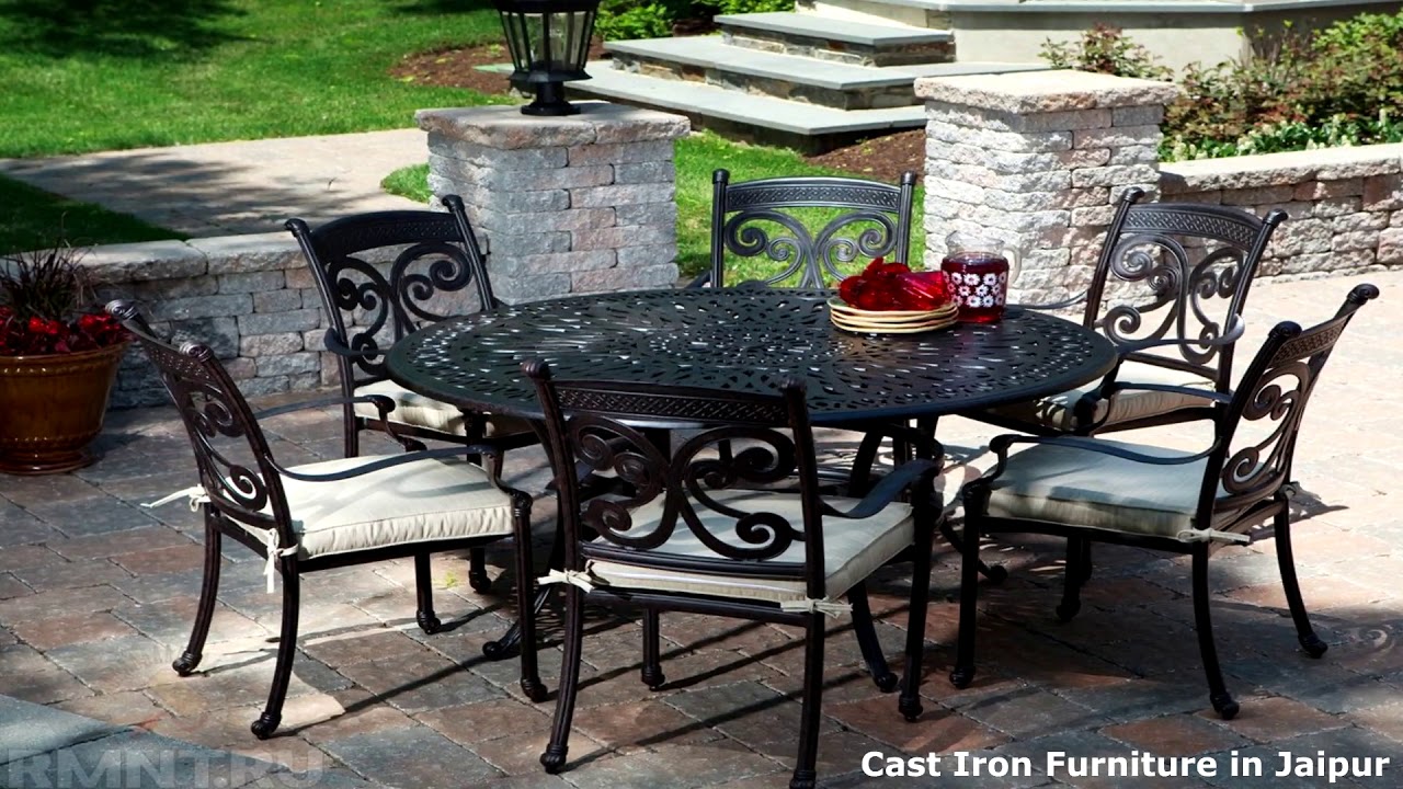 Cast Iron Table Chair, Table & Benches Manufacturer in Jaipur - YouTube