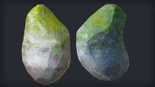 [ Speed Game Art ] Stylised Rock in Blender 2.90 & Substance Painter | 3d Game Asset in Blender 2.90