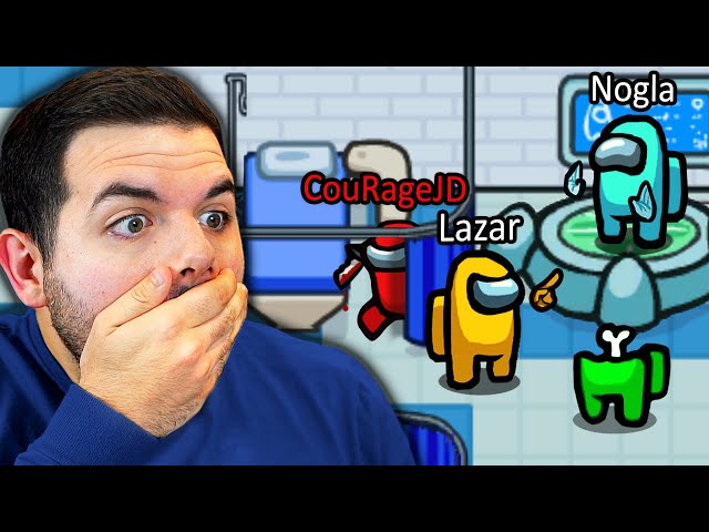 5,500 IQ SECRET hiding spot TO WIN as Impostor on Among Us...