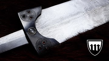 Forging a Dwarven moon dagger, part 2, making the guard.