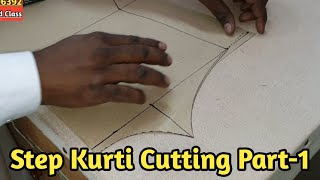 Step Kurti Cutting Part-1 Kurti Cutting Boutique