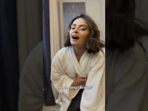 She only wore a scarf to the show!