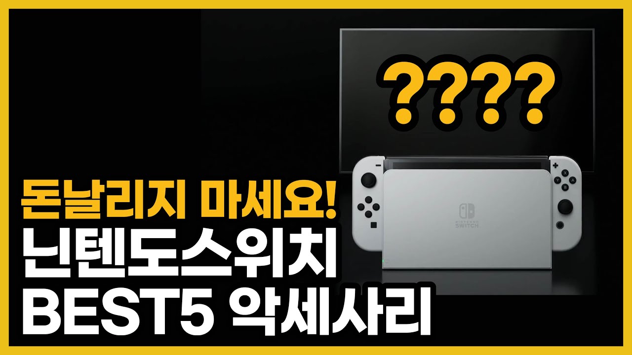 닌텐도스위치가 있다면 무조건 추천하는 악세사리 BEST5