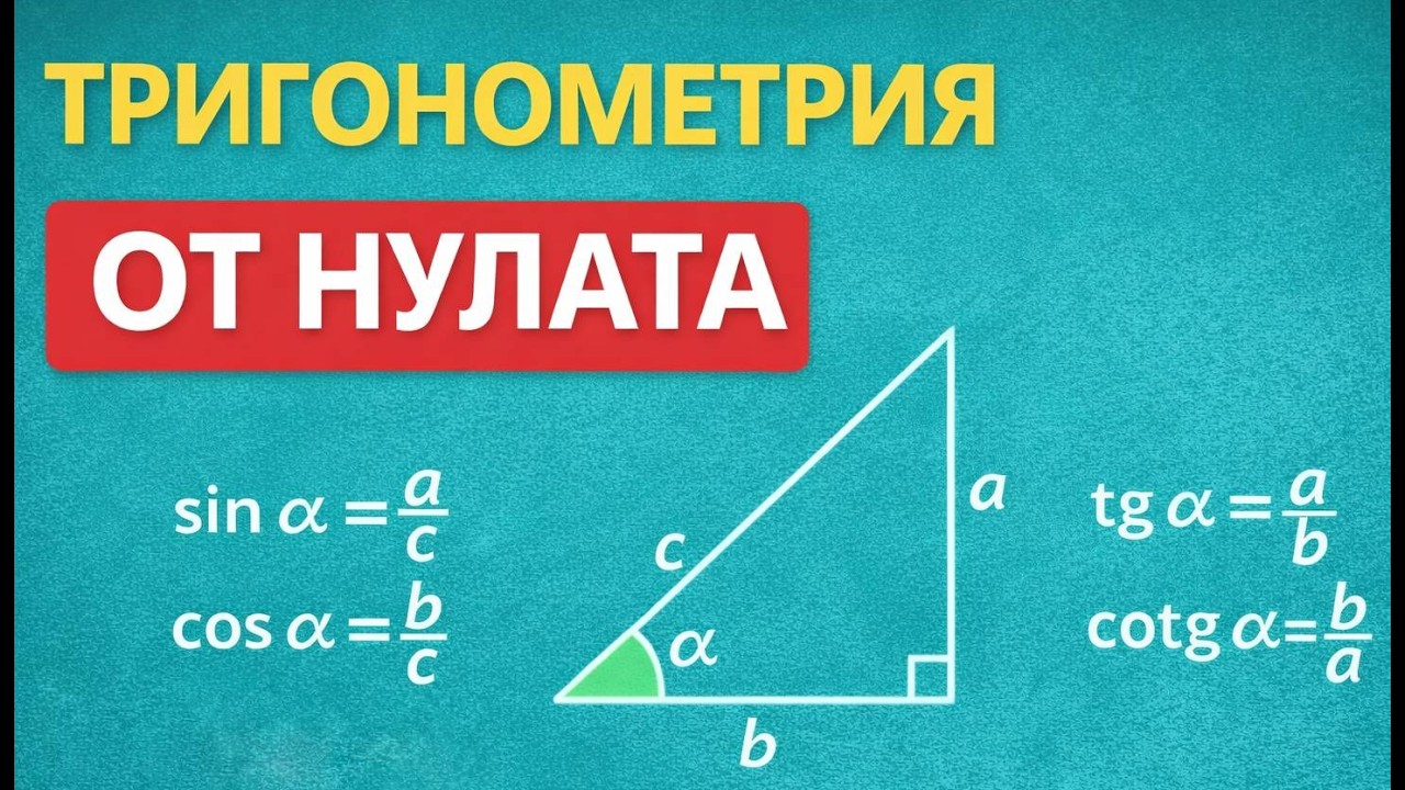 Tригонометрия от нулата – sin, cos, tg и cotg (9. клас)