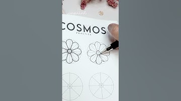 How 2 draw a COSMOS flower