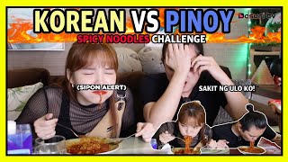 [KOREAN?? VS PINOY??] SAMYANG SPICY NOODLES CHALLENGE!? // DASURI CHOI