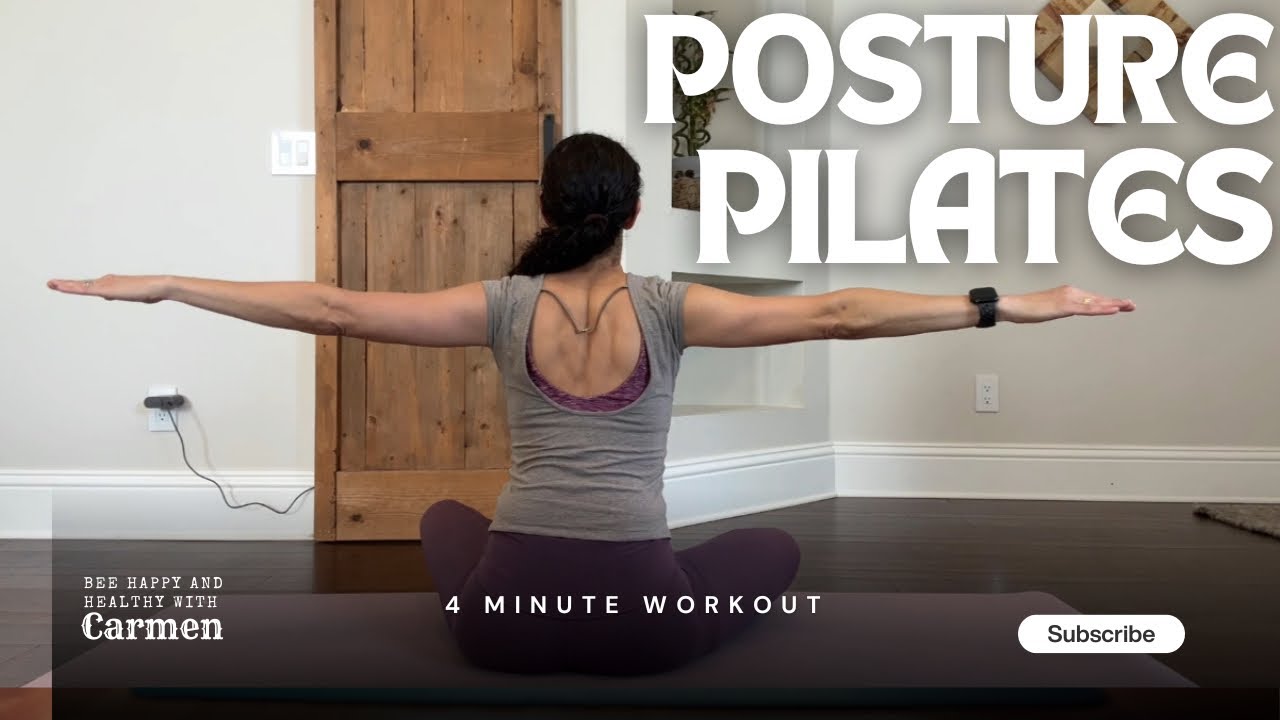 4-Min Pilates for Better Posture | Quick Alignment Fix at Home (Beginner-Friendly | Posture Pilates