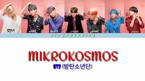 BTS - MIKROKOSMOS (color coded lyrics with translations)