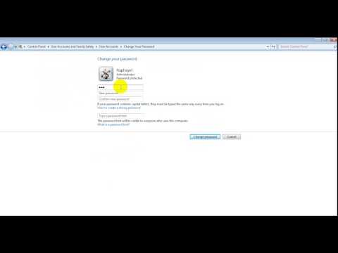 Video: Ինչպես փոխել գաղտնաբառը Windows 7-ում