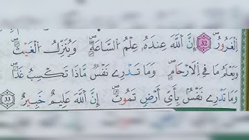 سورة لقمان الآية ٣٣(33)