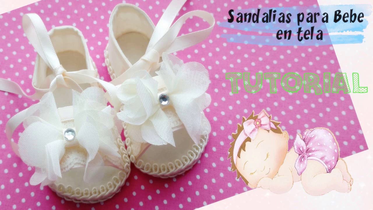 Sandalias Bebe / TUTORIAL / Paso a Paso - YouTube