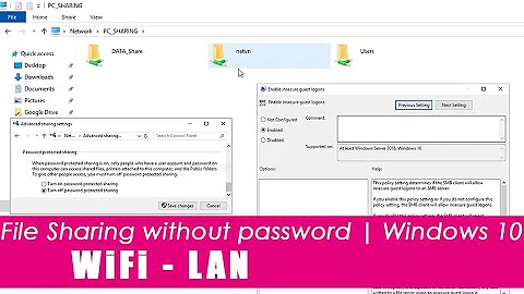 File sharing without Password | Windows 10 ( WiFi, LAN ) | NETVN