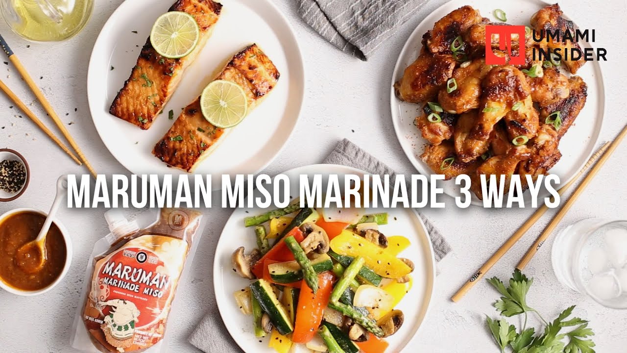 Japanese-Style BBQ with Maruman Miso Marinade (Chicken Wings, Salmon, and Veggies) | Umami Insider