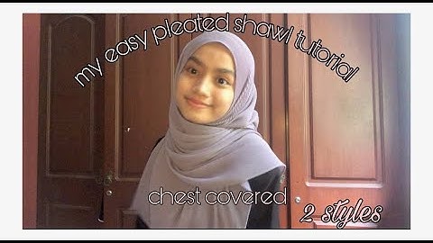 My easy pleated shawl tutorial 2 styles (chest covered)