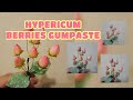 HYPERICUM BERRIES IN GUMPASTE (Easy Filler made in sugar) Vlog 10 by marckevinstyle