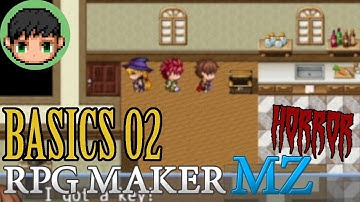 RMMZ Horror Tutorial for New Users! - B2: Understanding Events, Sprite Animations, Doors & Chests