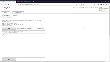 Functional-1 (math1) JavaTutorial || codingbat.com